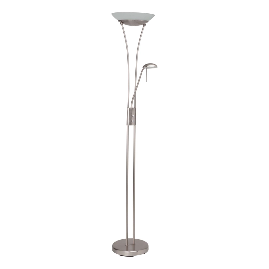 Brilliant - Lampada da terra dimmerabile a LED FINN 2xLED/13W/230V cromo satinato