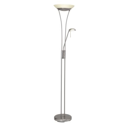 Brilliant - Lampada da terra dimmerabile a LED FINN 2xLED/13W/230V cromo satinato