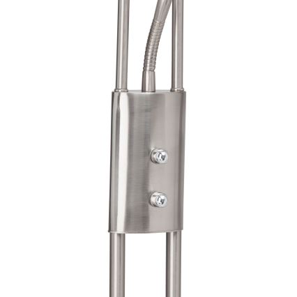 Brilliant - Lampada da terra dimmerabile a LED FINN 2xLED/13W/230V cromo satinato