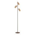 Brilliant - Lampada da terra LAKEWOOD 3xGU10/10W/230V marrone
