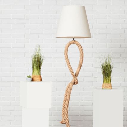 Brilliant - Lampada da terra SAILOR 1xE27/40W/230V beige/crema