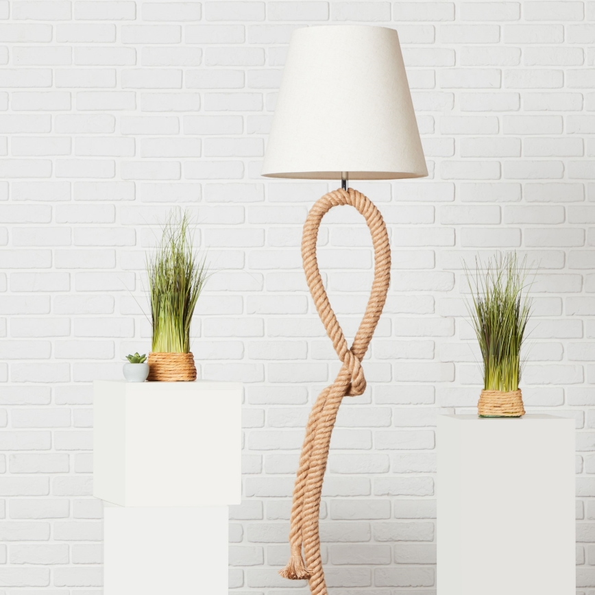 Brilliant - Lampada da terra SAILOR 1xE27/40W/230V beige/crema