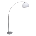 Brilliant - Lampada da terra VESSA 1xE27/60W/230V cromo lucido/bianco