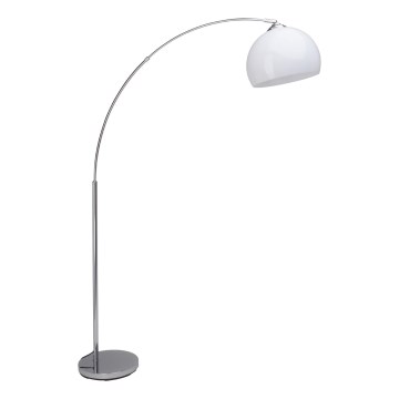 Brilliant - Lampada da terra VESSA 1xE27/60W/230V cromo lucido/bianco