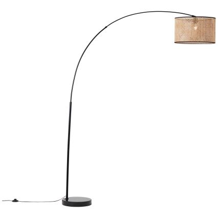 Brilliant - Lampada da terra WILEY 1xE27/60W/230V nera/beige