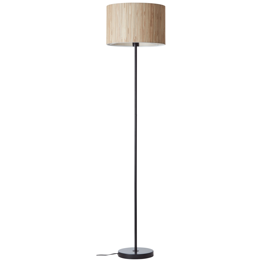 Brilliant - Lampada da terra WIMEA 1xE27/52W/230V nera/beige