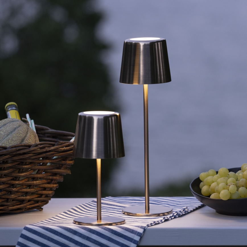 Brilliant - Lampada da esterno dimmerabile a LED con controllo touch XAANA LED/4W/5V 3000/4000/6500K 2600 mAh IP44 rame