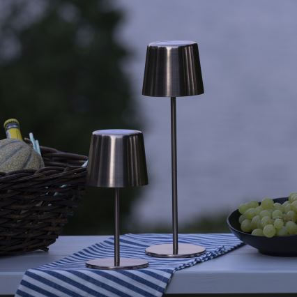 Brilliant - Lampada da esterno dimmerabile a LED con controllo touch XAANA LED/4W/5V 3000/4000/6500K 2600 mAh IP44 rame