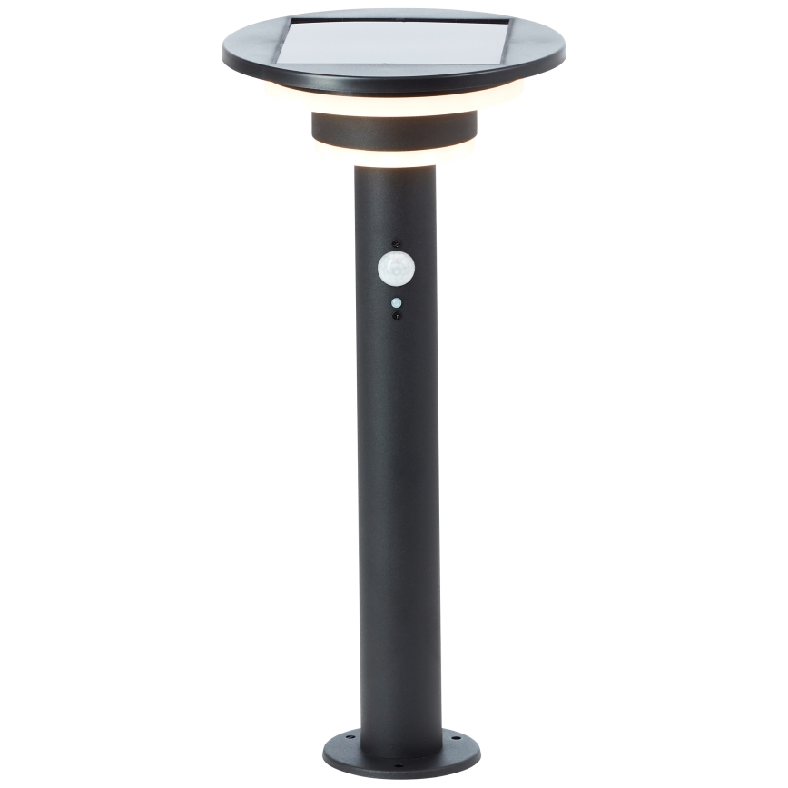 Brilliant - Lampada solare LED con sensore GARVINA LED/3W/3,7V 45 cm IP44 nero