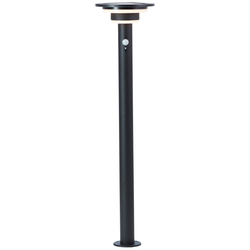 Brilliant - Lampada solare LED con sensore GARVINA LED/3W/3,7V 85 cm IP44 nero