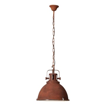 Brilliant - Lampadario a catena JESPER GLAS 1xE27/60W/230V ramato