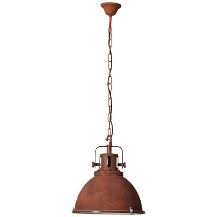 Brilliant - Lampadario a catena JESPER GLAS 1xE27/60W/230V ramato