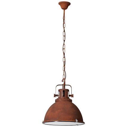 Brilliant - Lampadario a catena JESPER GLAS 1xE27/60W/230V ramato