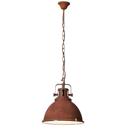 Brilliant - Lampadario a catena JESPER GLAS 1xE27/60W/230V ramato
