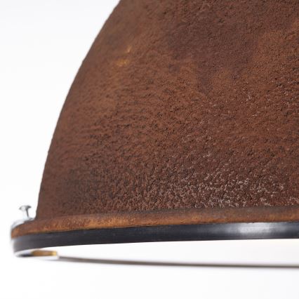 Brilliant - Lampadario a catena JESPER GLAS 1xE27/60W/230V ramato