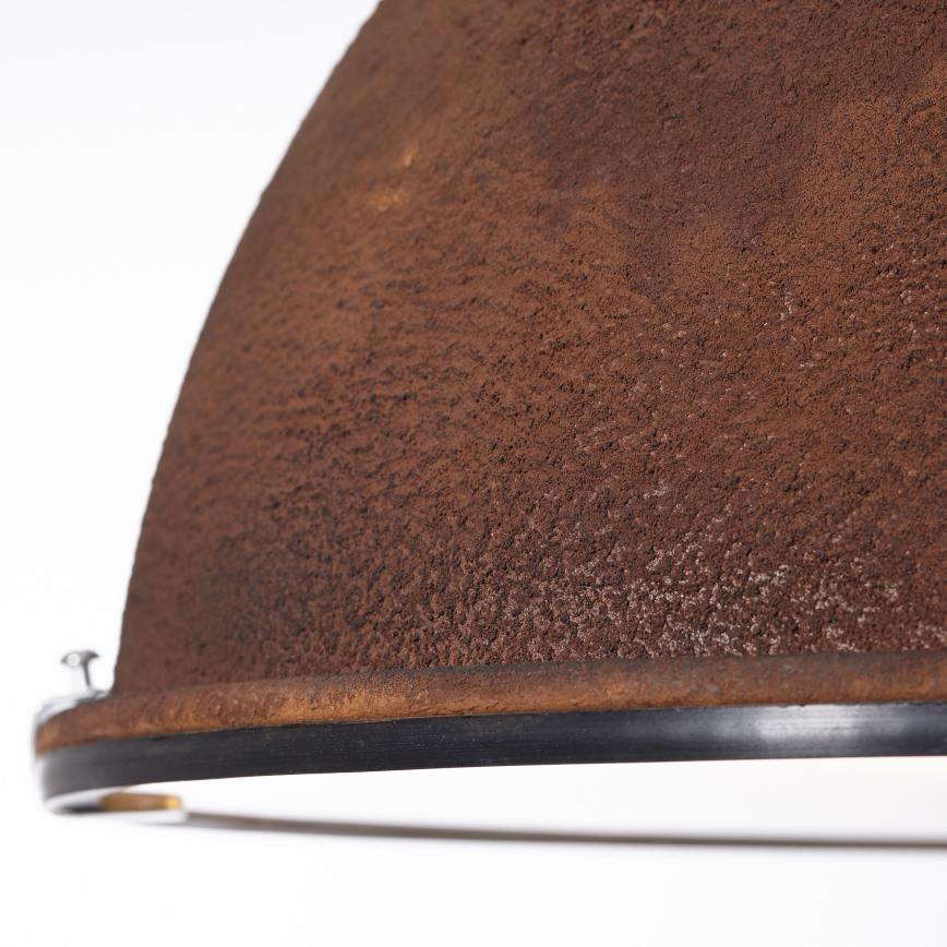 Brilliant - Lampadario a catena JESPER GLAS 1xE27/60W/230V ramato