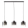 Brilliant - Lampadario a cavo BETH 3xE27/60W/230V nero/fumé