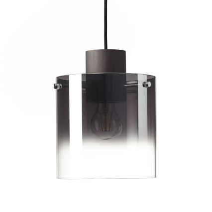 Brilliant - Lampadario a cavo BETH 3xE27/60W/230V nero/fumé