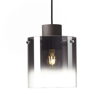 Brilliant - Lampadario a cavo BETH 3xE27/60W/230V nero/fumé