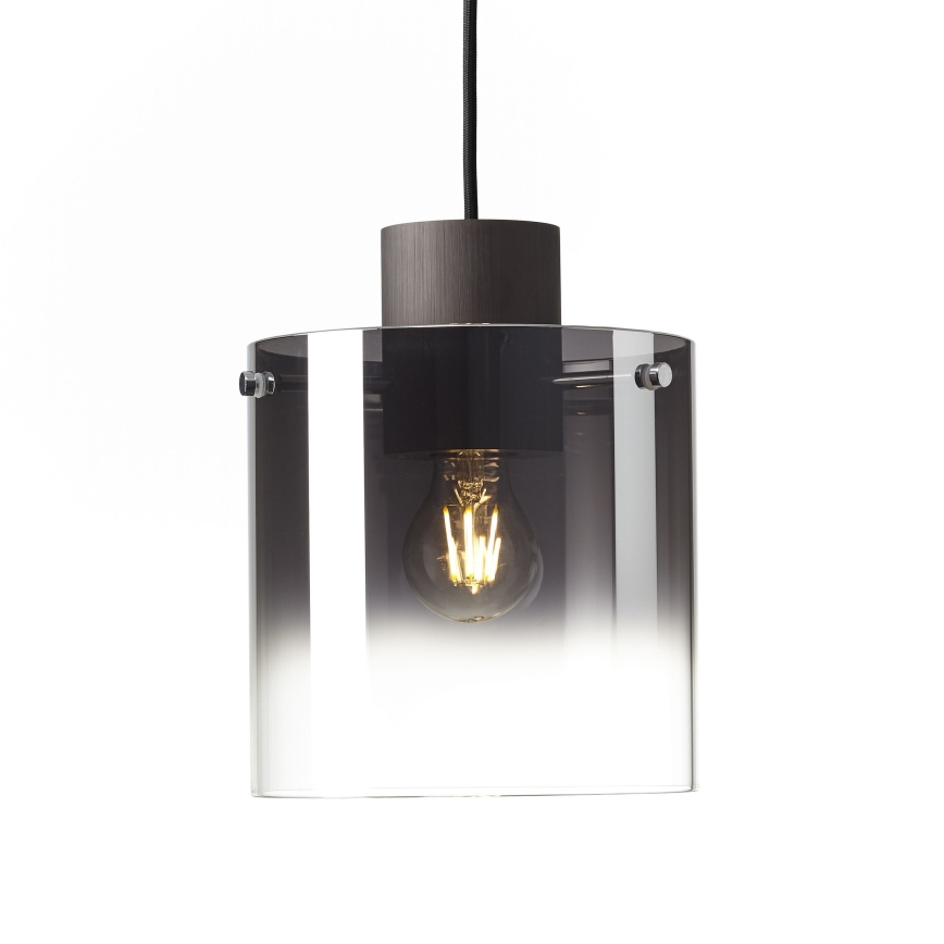 Brilliant - Lampadario a cavo BETH 3xE27/60W/230V nero/fumé