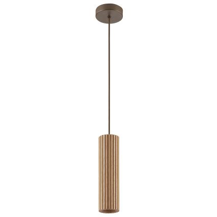Brilliant - Lampadario a cavo LAKEWOOD 1xGU10/10W/230V ø 10 cm marrone