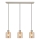 Brilliant - Lampadario a cavo LYSKA 3xE27/20W/230V crema/beige fumé