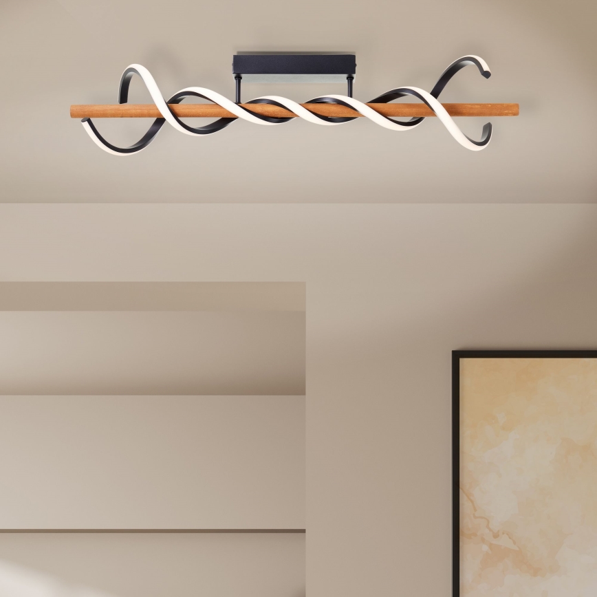 Brilliant - Lampadario a plafone LED dimmerabile AMALIA LED/38W/230V pino