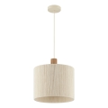 Brilliant - Lampadario a sospensione con cavo ARLO 1xE27/20W/230V Ø 35 cm crema