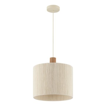 Brilliant - Lampadario a sospensione con cavo ARLO 1xE27/20W/230V Ø 35 cm crema