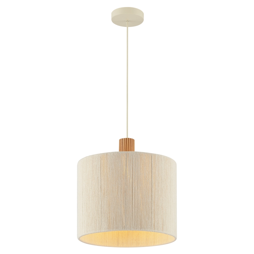 Brilliant - Lampadario a sospensione con cavo ARLO 1xE27/20W/230V Ø 35 cm crema