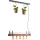 Brilliant - Lampadario a sospensione con cavo BANKWOOD 5xE27/28W/230V