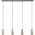 Brilliant - Lampadario a sospensione con filo CADIZ 4xGU10/10W/230V bronzo