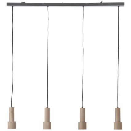 Brilliant - Lampadario a sospensione con filo CADIZ 4xGU10/10W/230V bronzo