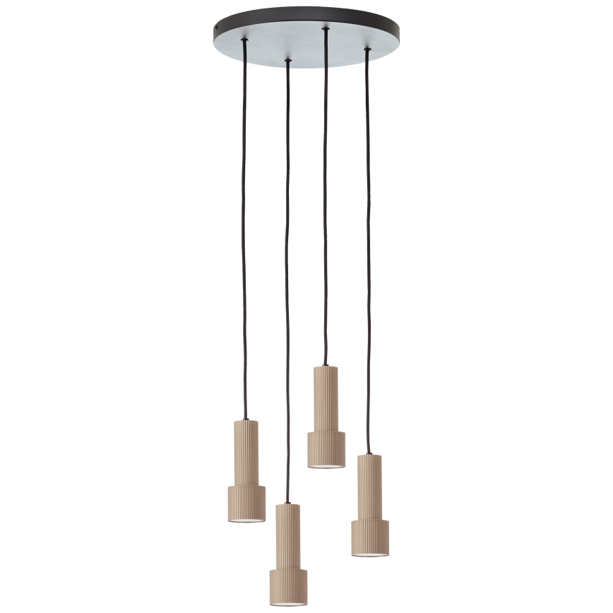 Brilliant - Lampadario a sospensione con filo CADIZ 4xGU10/10W/230V diametro 35 cm bronzo