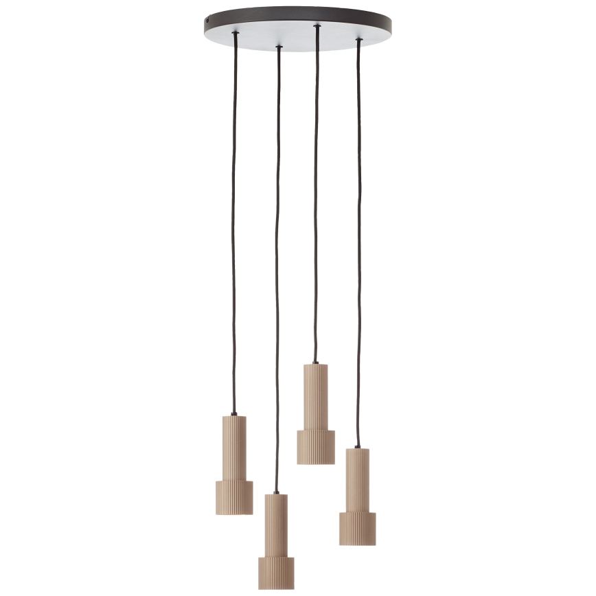 Brilliant - Lampadario a sospensione con filo CADIZ 4xGU10/10W/230V diametro 35 cm bronzo