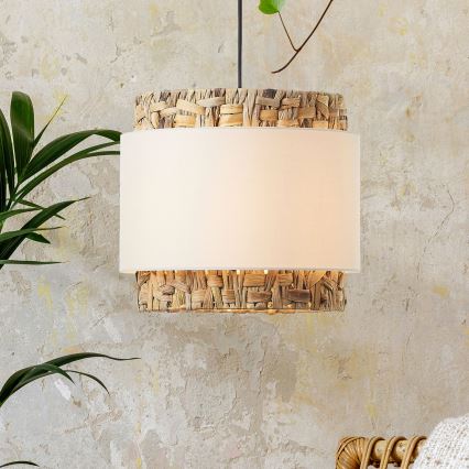 Brilliant - Lampadario a sospensione con filo WATERLILLY 1xE27/60W/230V diametro 35 cm color crema