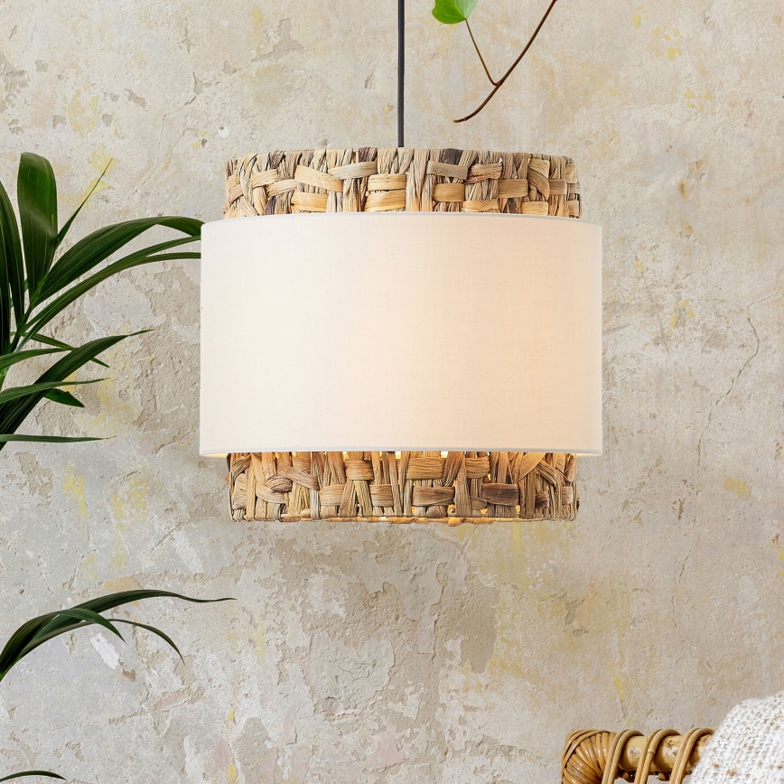 Brilliant - Lampadario a sospensione con filo WATERLILLY 1xE27/60W/230V diametro 35 cm color crema