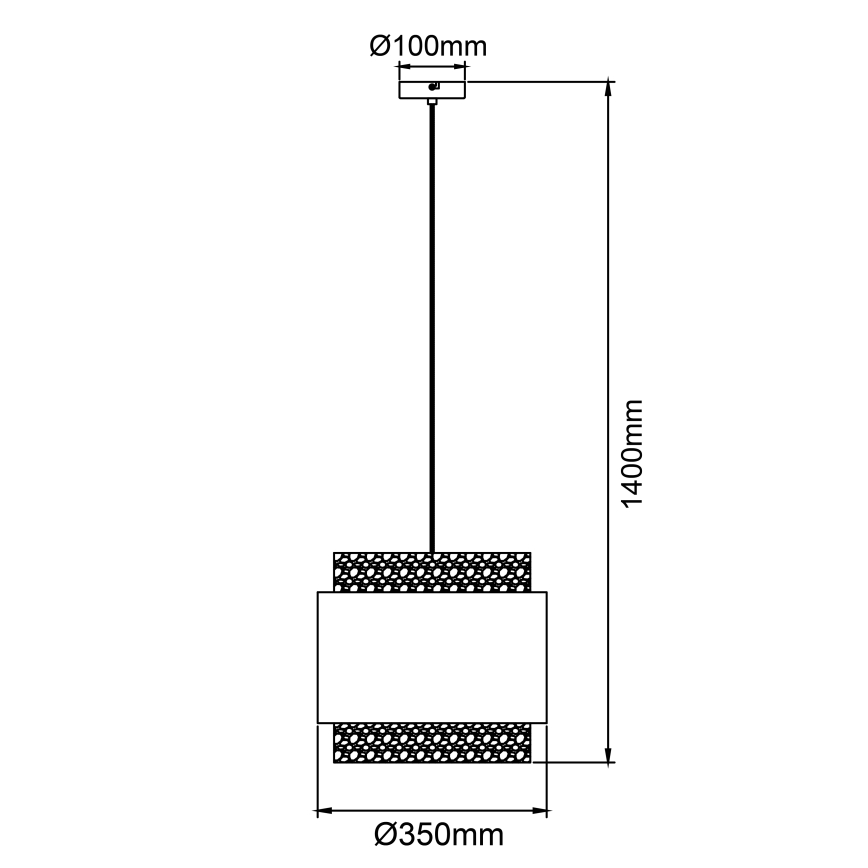 Brilliant - Lampadario a sospensione con filo WATERLILLY 1xE27/60W/230V diametro 35 cm grigio