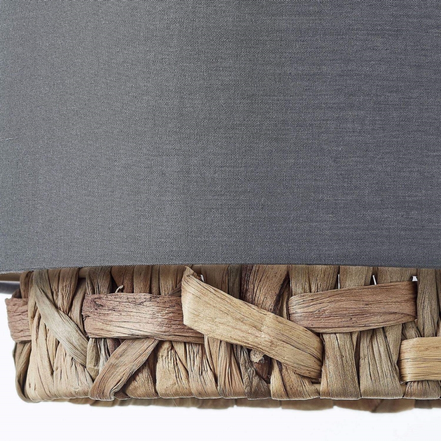 Brilliant - Lampadario a sospensione con filo WATERLILLY 3xE27/60W/230V grigio