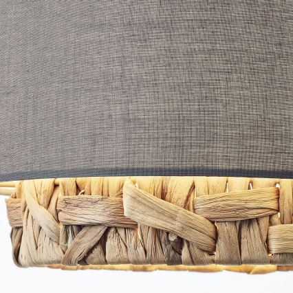Brilliant - Lampadario a sospensione con filo WATERLILLY 3xE27/60W/230V grigio