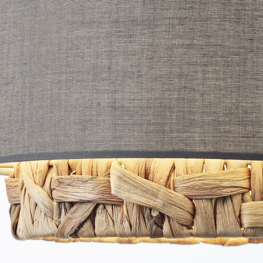 Brilliant - Lampadario a sospensione con filo WATERLILLY 3xE27/60W/230V grigio