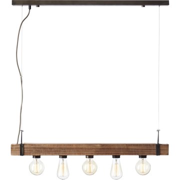 Brilliant - Lampadario a sospensione con filo WOODHILL 5xE27/30W/230V - FSC certificato