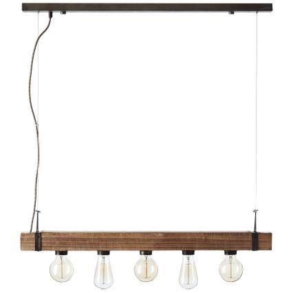 Brilliant - Lampadario a sospensione con filo WOODHILL 5xE27/30W/230V