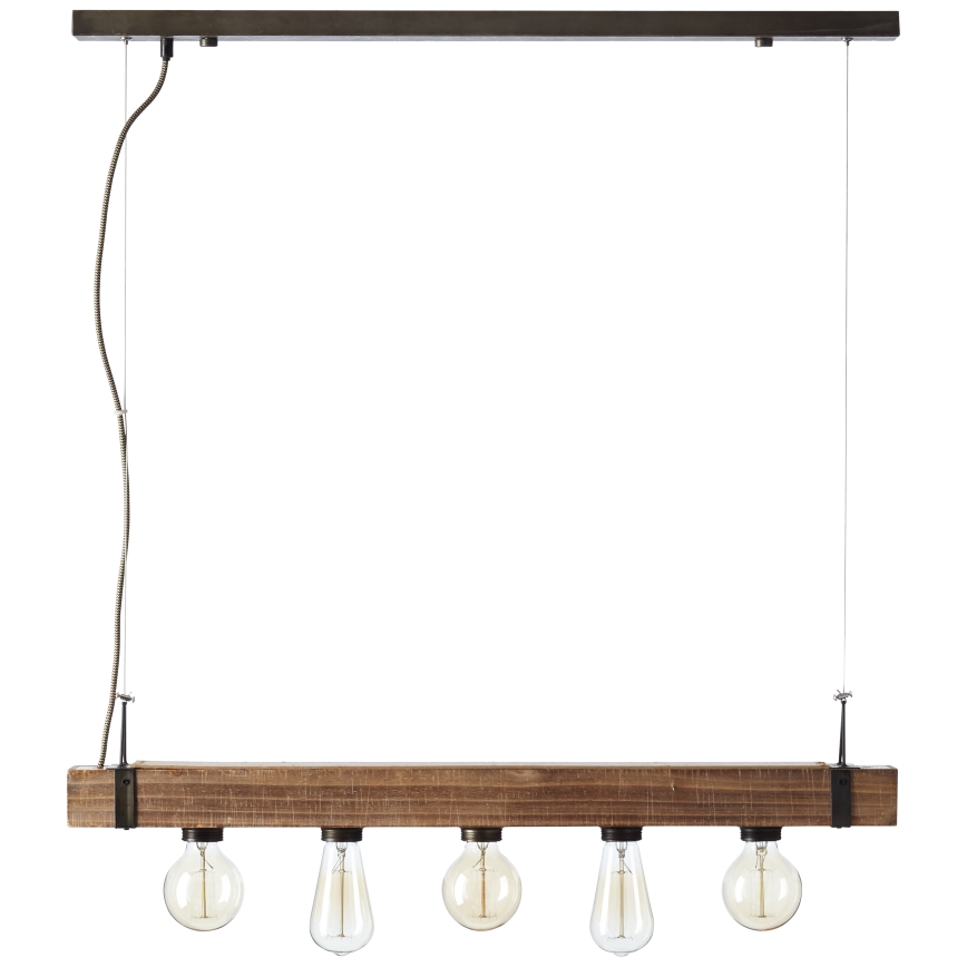 Brilliant - Lampadario a sospensione con filo WOODHILL 5xE27/30W/230V