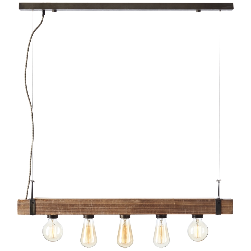 Brilliant - Lampadario a sospensione con filo WOODHILL 5xE27/30W/230V