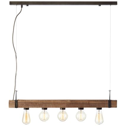 Brilliant - Lampadario a sospensione con filo WOODHILL 5xE27/30W/230V