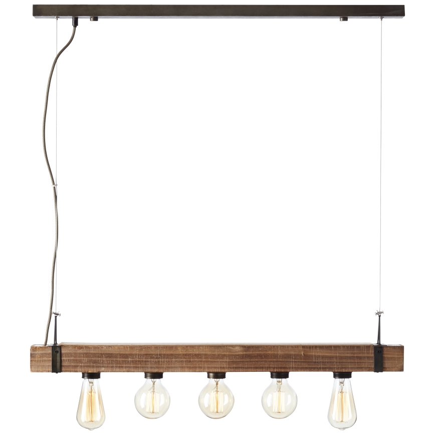 Brilliant - Lampadario a sospensione con filo WOODHILL 5xE27/30W/230V