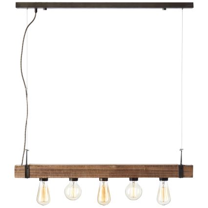 Brilliant - Lampadario a sospensione con filo WOODHILL 5xE27/30W/230V