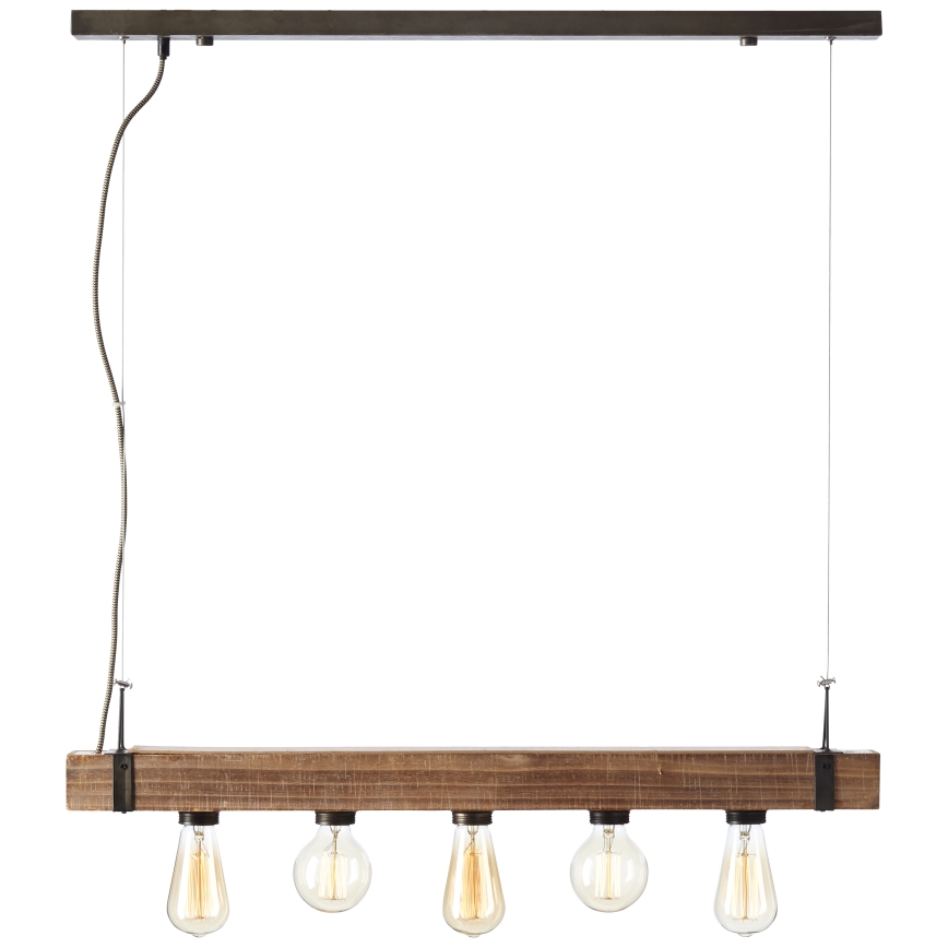 Brilliant - Lampadario a sospensione con filo WOODHILL 5xE27/30W/230V