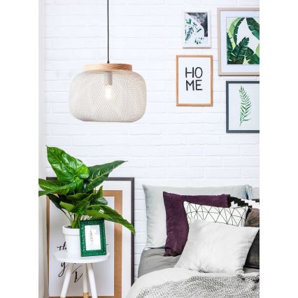 Brilliant - Lampadario a sospensione su cavo GIADA 1xE27/40W/230V Ø 39 cm grigio